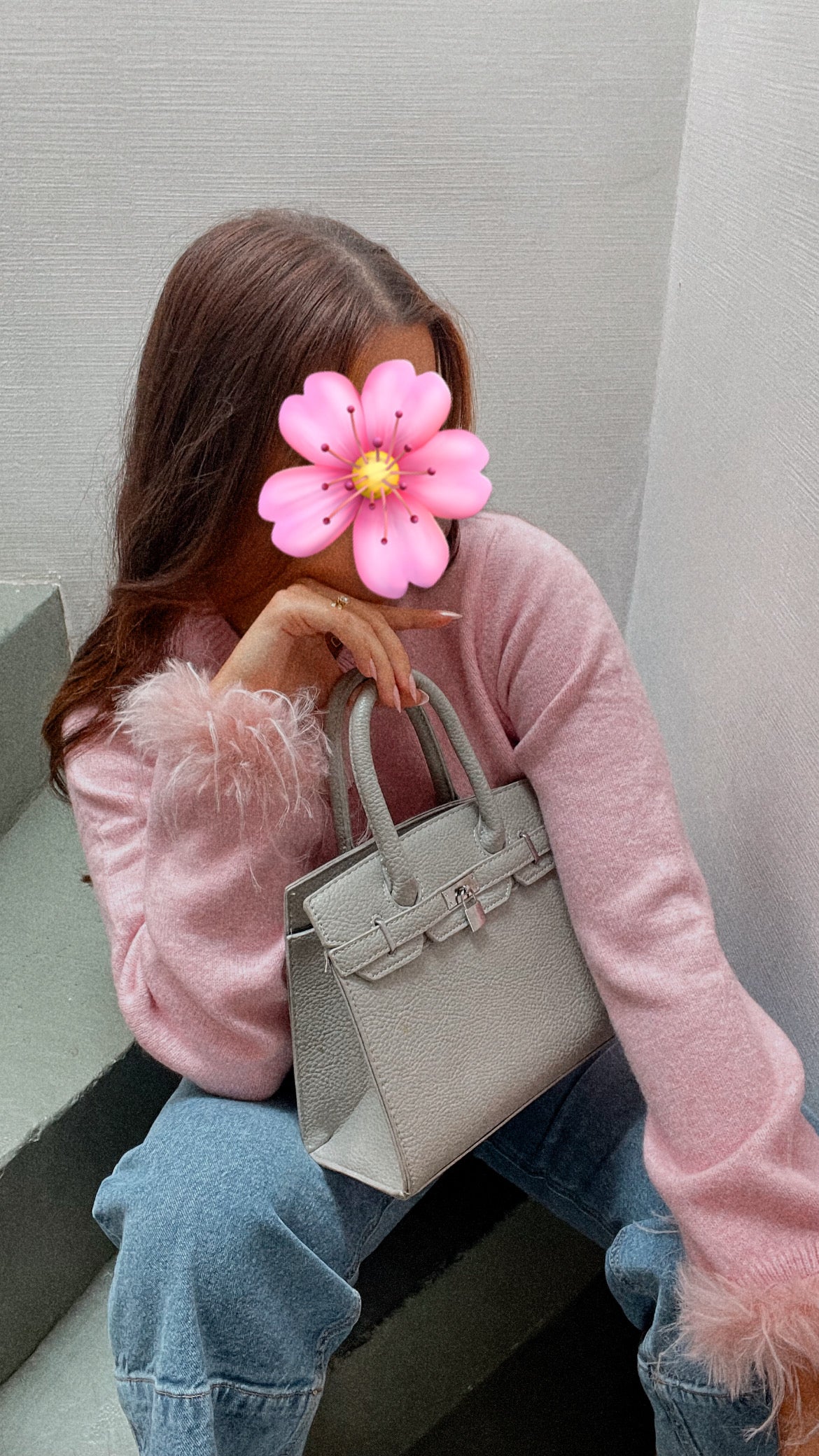 Gilet en Maille Rose